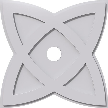 Ekena Millwork Cosmo Architectural Grade PVC Contemporary Ceiling Medallion, 22"OD x 3"ID x 8 1/4"C x 1"P CMP22CM-03000